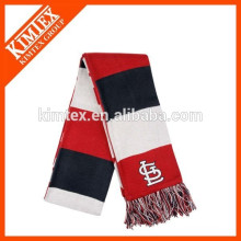 wholesale custom acrylic vertical stripe knit scarf